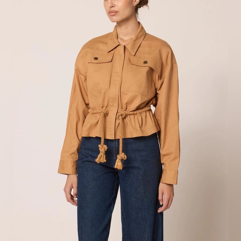 Cleobella Jasper Khaki Jacket Sundance S NWT